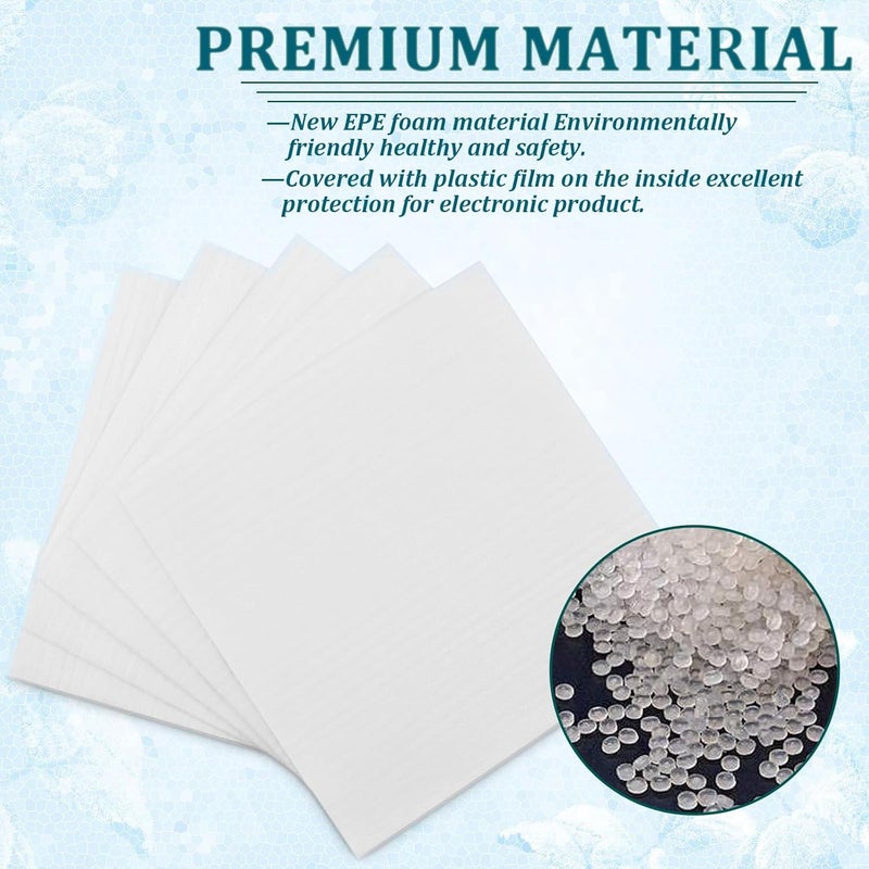 APOCHON 100 Pack Foam Pouches 12x12 Inch, Cushion Foam Wrap Pouches Protect Mugs, Glasses, Ceramics and Dishes, Plate Packing Sleeves for Moving, Packing Supplies for Fragile Item - Image 3
